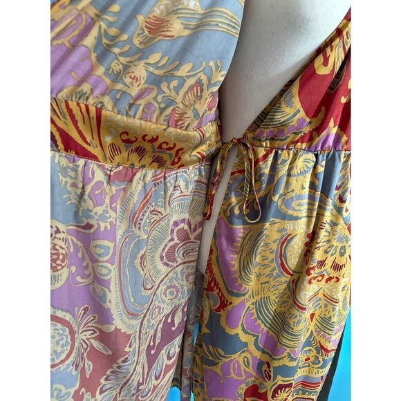 Lilka 1/2 WRAP Dress Beautiful SILKY Fabric 100% Polyester Inside & Side Tie M - Picture 9 of 10